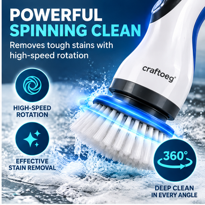 🧱CRAFTOEG™ Electric Spin Scrubber – Cordless Deep Cleaning Brush