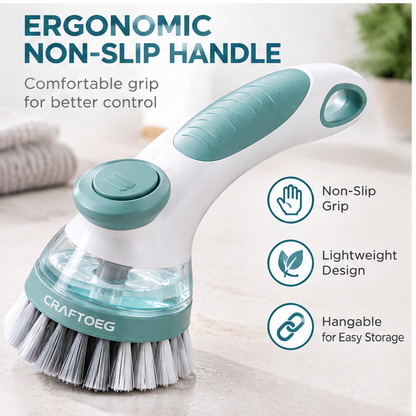 🎁CRAFTOEG™ Multi-Surface Soap Dispensing Cleaning Brush
