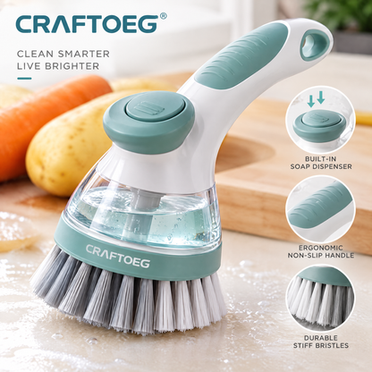 🎁CRAFTOEG™ Multi-Surface Soap Dispensing Cleaning Brush